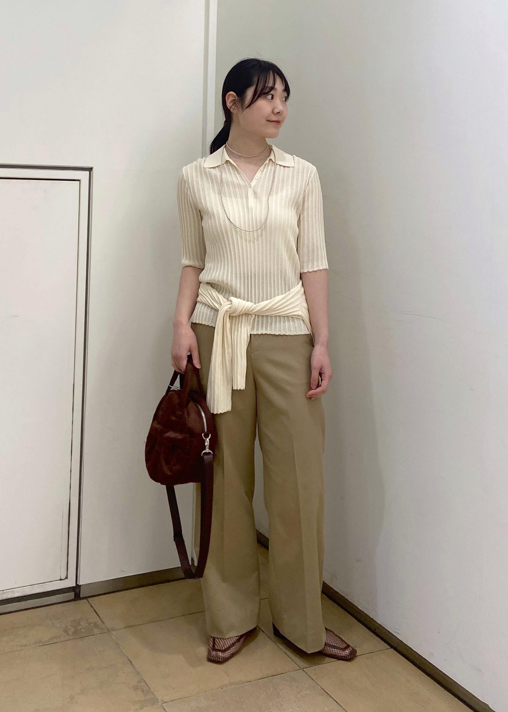 SALON adam et rope' | ワイドリブスキッパーポロシャツ | Rakuten