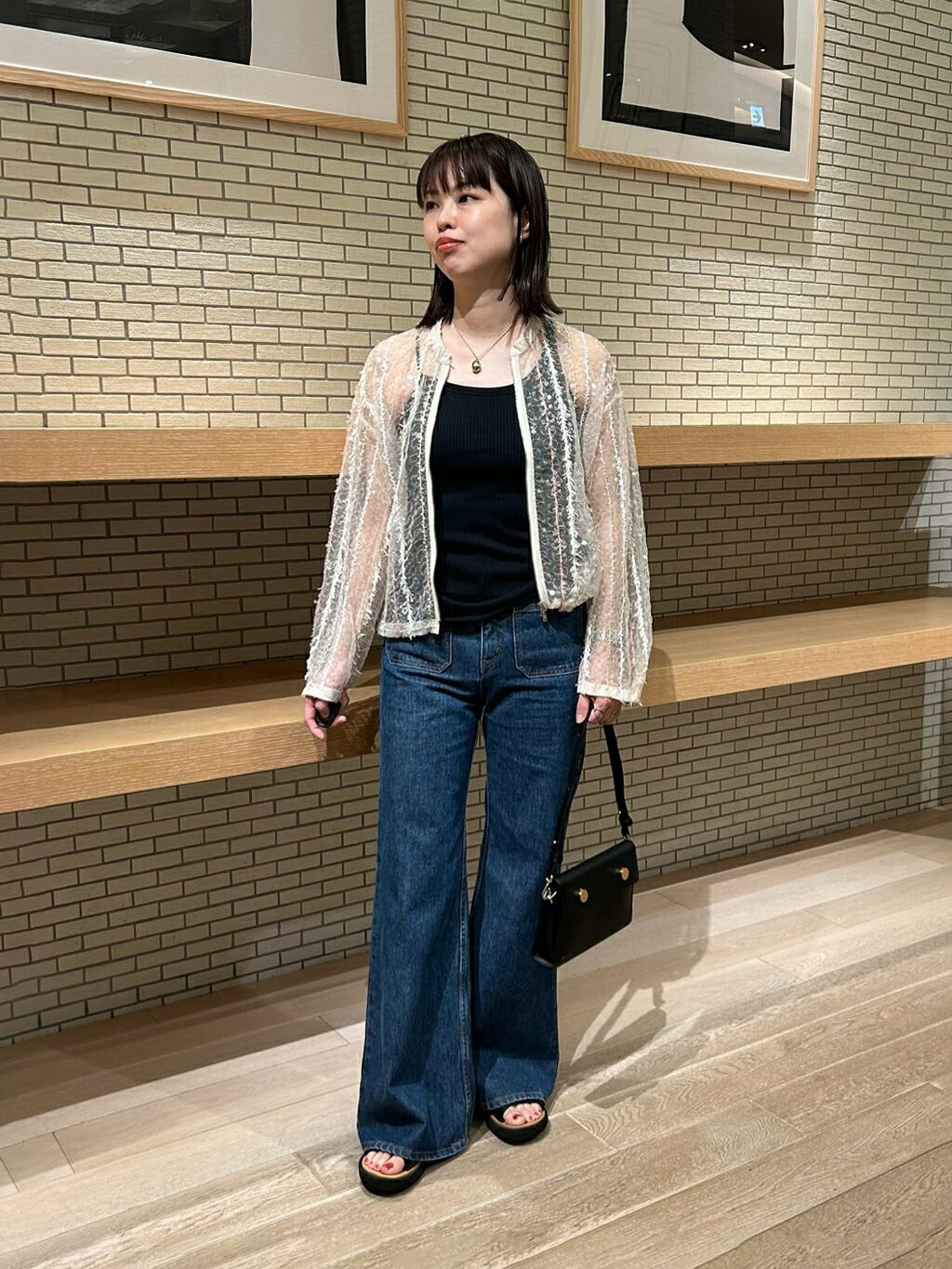 TOMORROWLAND | HAKUJI コットン アシンメトリータンクトップ
