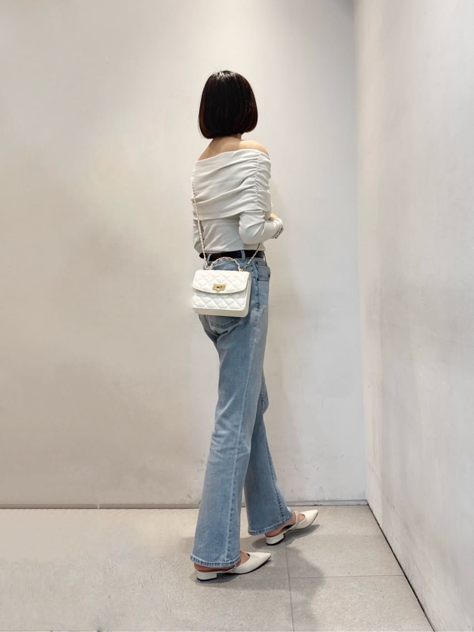 CHARLES & KEITH | Cressida クレシダ キルトプッシュロックトップ