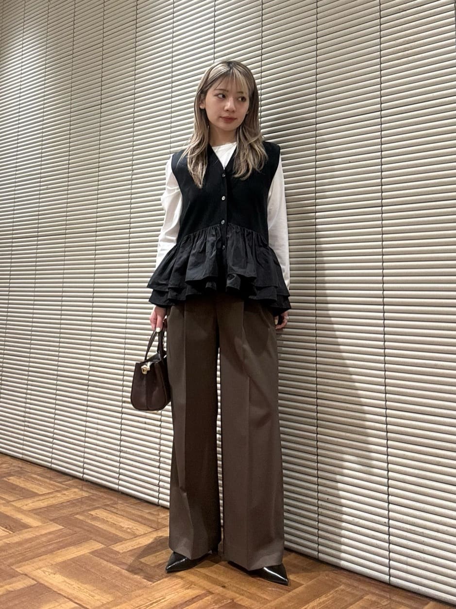 UNITED ARROWS green label relaxing | フリル ドッキング ペプラム
