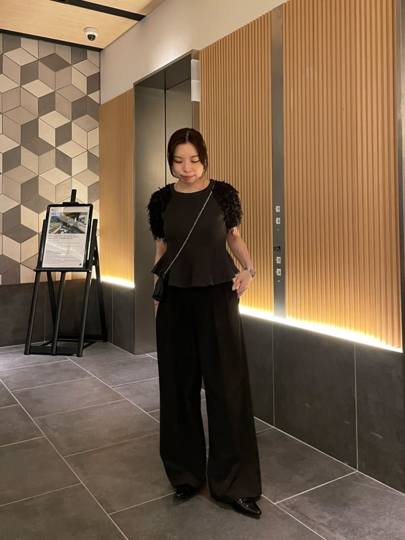 CAPRICIEUX LE'MAGE | フリンジペプラムニット | Rakuten Fashion(楽天