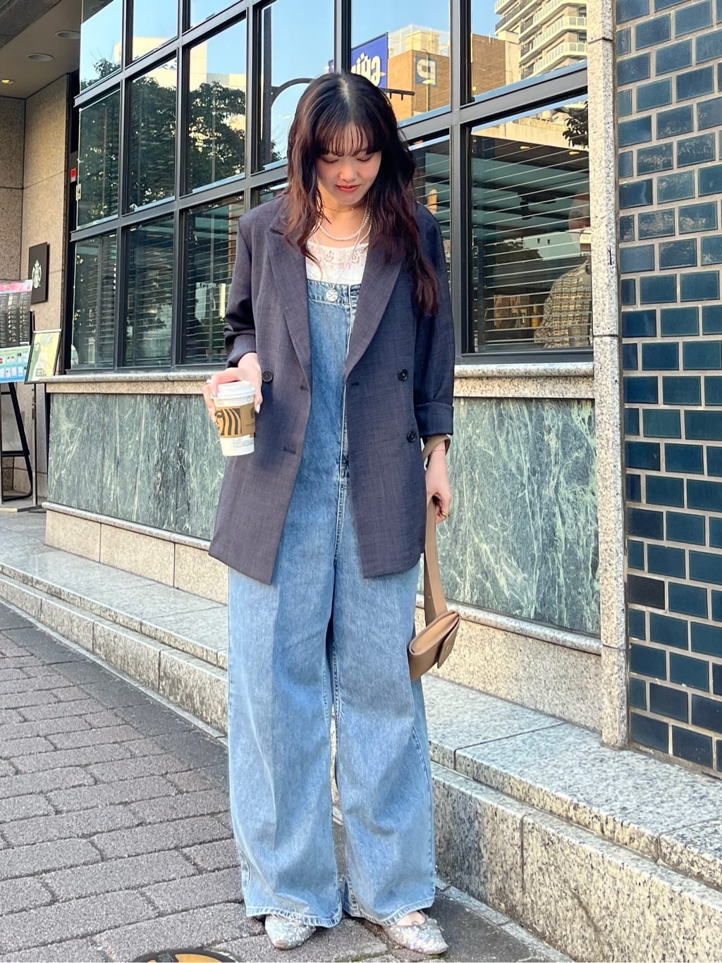 メゾンドドルチェ　センタープレスサロペット DOUDOU | センタープレスデニムサロペット | Rakuten Fashion(楽天