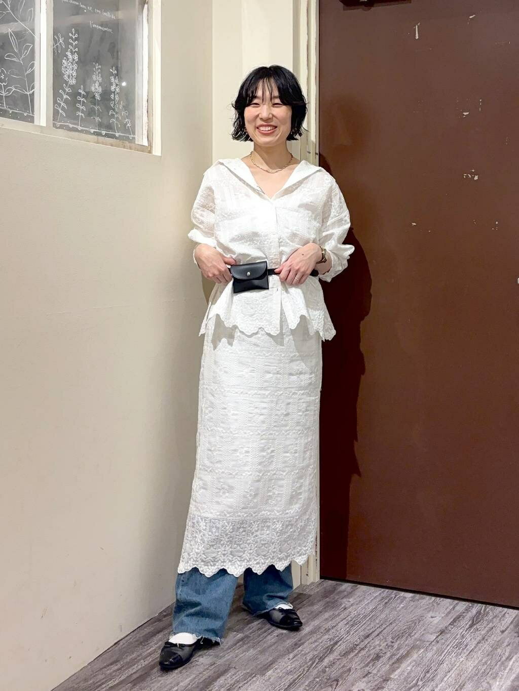mysty womanのパッチワークレースシャツLSを使ったコーディネートを紹介します。｜Rakuten Fashion(楽天ファッション／旧楽天ブランドアベニュー)6983277