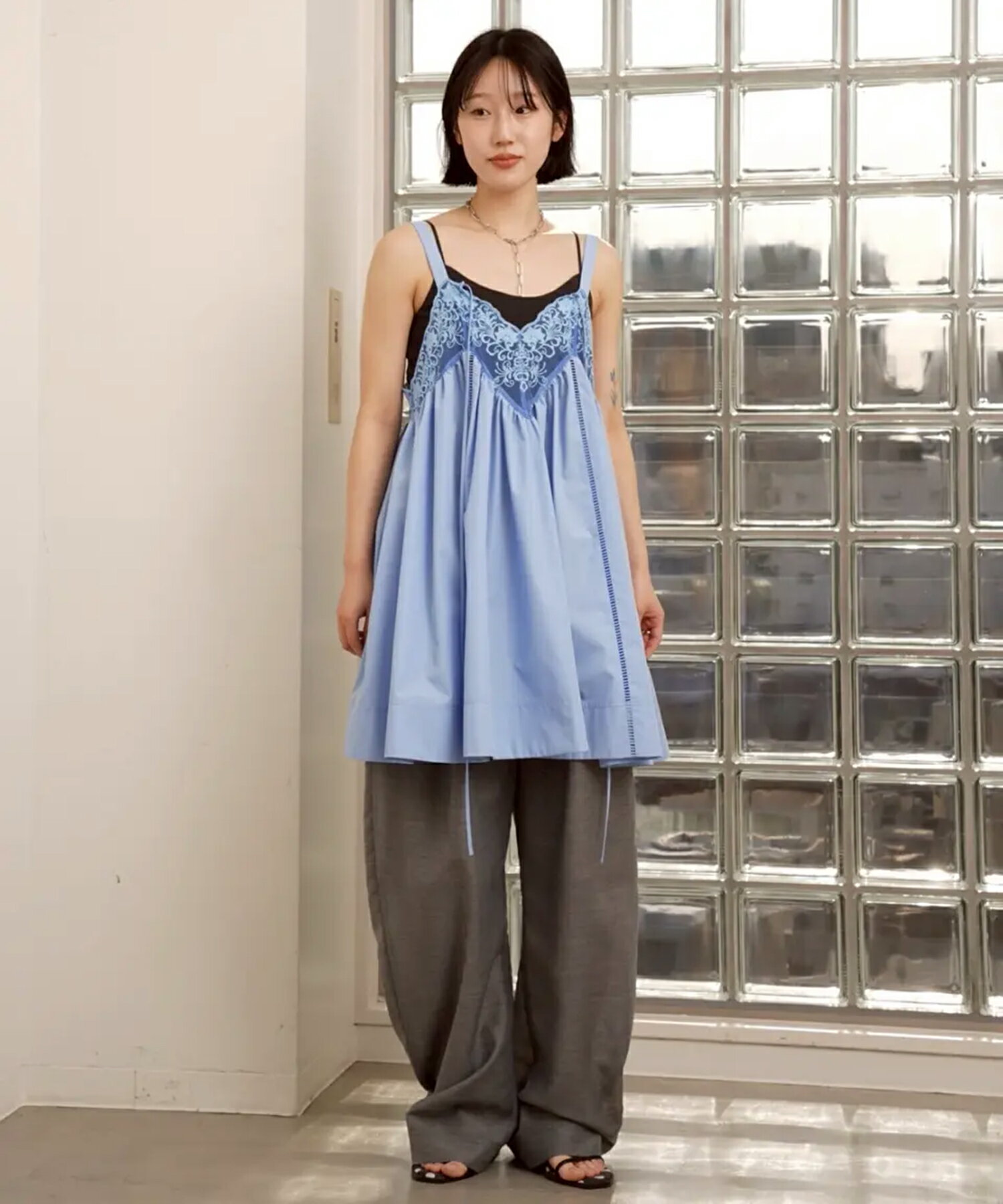 MAISON SPECIAL | Lace V-Neck Tunic / レースVネックチュニック