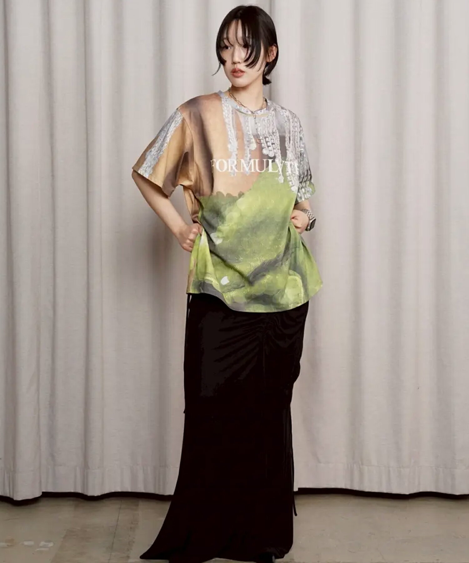 MAISON SPECIAL | Fabric Photo Over T-Shirt / ファブリックフォト