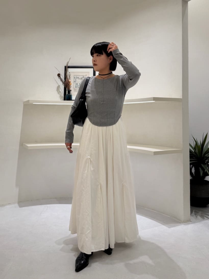 CAPRICIEUX LE'MAGEの【低身長サイズあり】ランダム切替フレアスカート