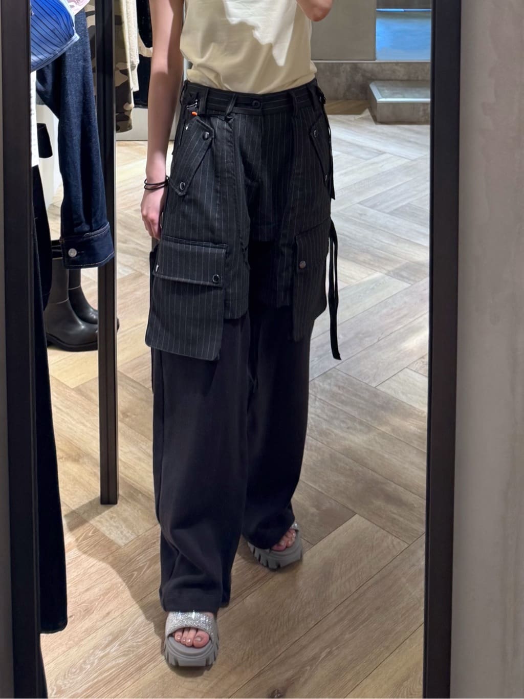 SLY | KNIT DOCKING CARGO パンツ | Rakuten Fashion(楽天ファッション