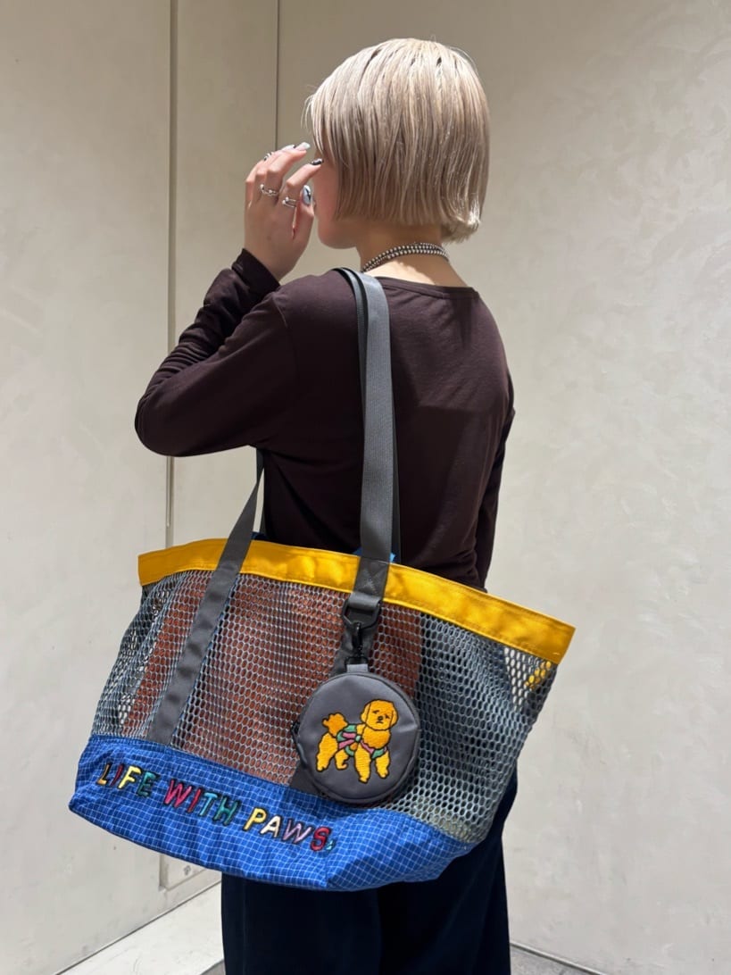 ear PAPILLONNERの【KEN NAKAYAMA×ear】コラボメッシュトートバッグを使ったコーディネートを紹介します。｜Rakuten Fashion(楽天ファッション／旧楽天ブランドアベニュー)6986396
