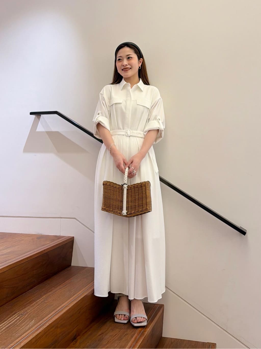 allurevilleのサッカーターンバックワンピースを使ったコーディネートを紹介します。｜Rakuten Fashion(楽天ファッション／旧楽天ブランドアベニュー)6987098