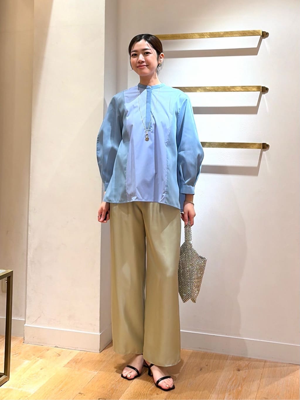 UNITED ARROWS | シアー コンビ フレア シャツ | Rakuten Fashion(楽天