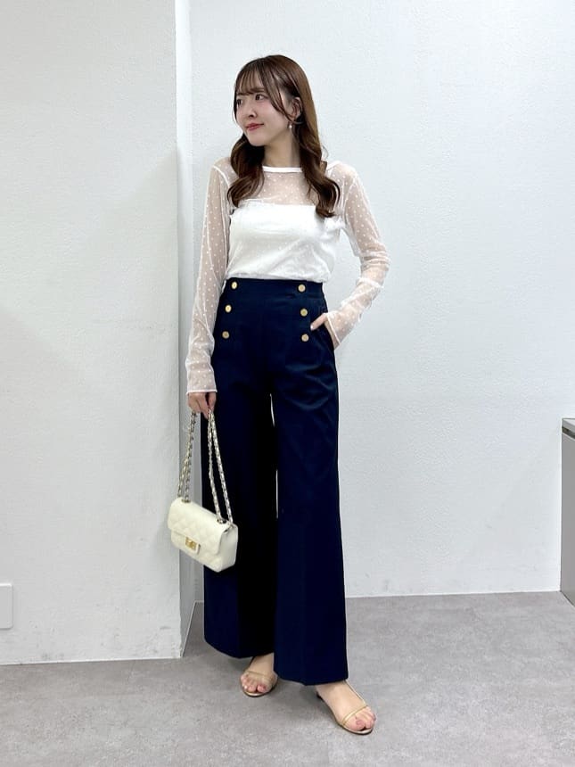 La boutique BonBon | 【今すぐお届け】シアードット前後2WAYトップス