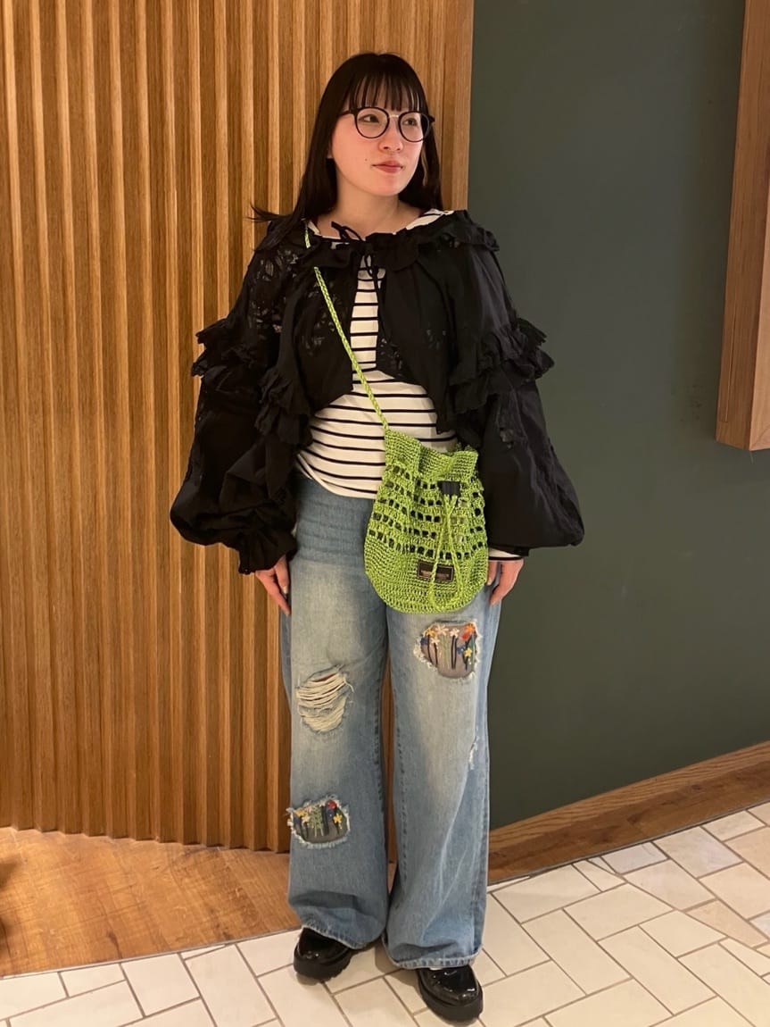 FREAK’S STOREの襟付き 2WAYレースボレロ&チャップスを使ったコーディネートを紹介します。｜Rakuten Fashion(楽天ファッション／旧楽天ブランドアベニュー)6990086