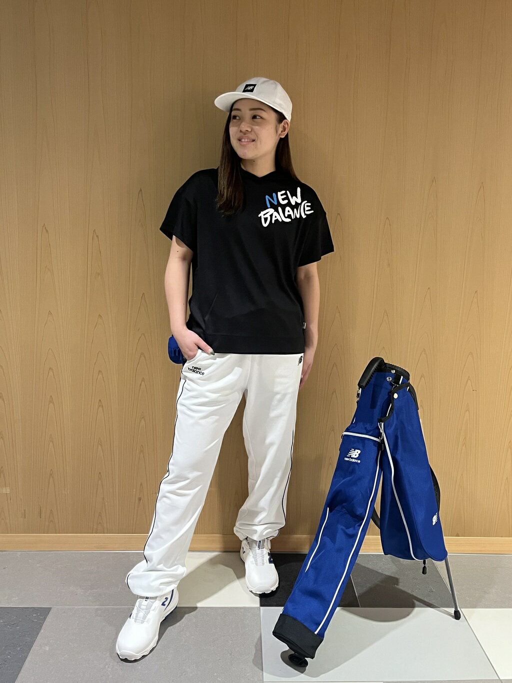 New Balance Golf | 接触冷感 半袖 プルオーバー フーディー (WOMENS
