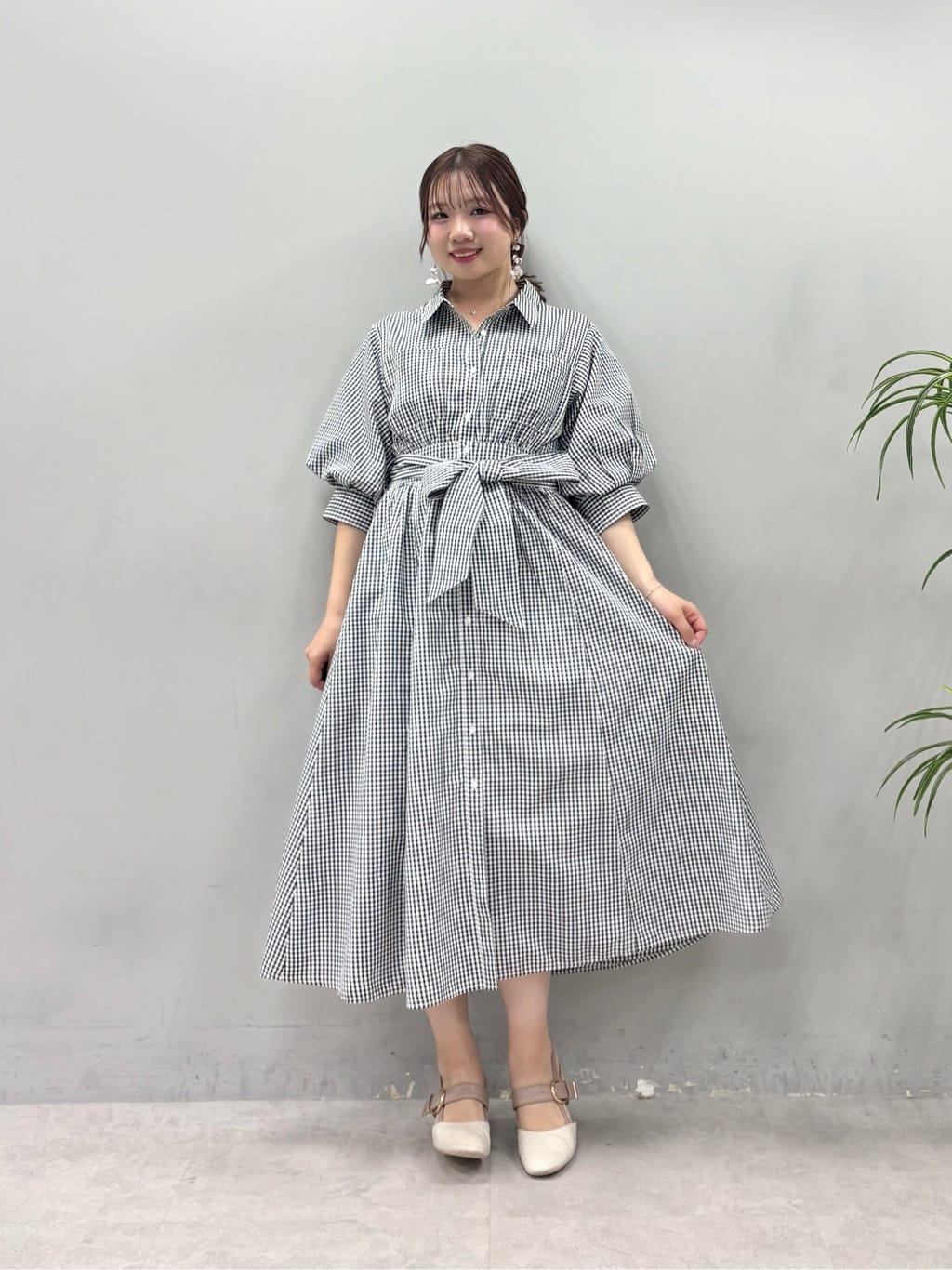 natural couture | バルーンスリーブシャツワンピース | Rakuten