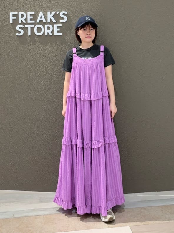 FREAK’S STOREのインド ドビー ティアード フリル キャミワンピースを使ったコーディネートを紹介します。｜Rakuten Fashion(楽天ファッション／旧楽天ブランドアベニュー)6994127