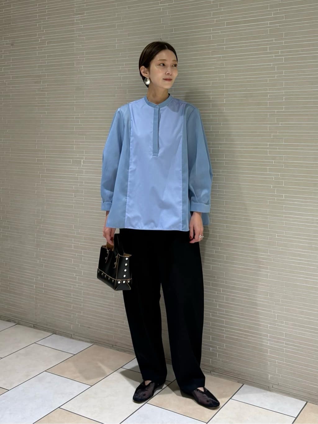 UNITED ARROWS | シアー コンビ フレア シャツ | Rakuten Fashion(楽天