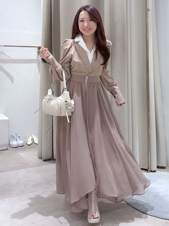 rienda | 2WAYテーラーWカラーワンピース | Rakuten Fashion(楽天
