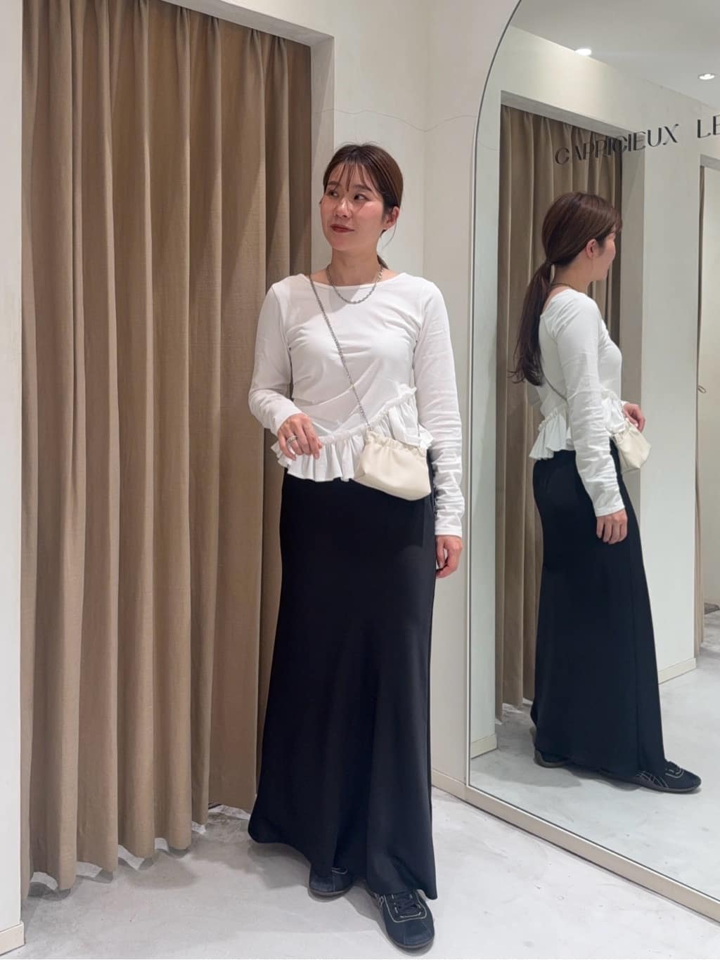 CAPRICIEUX LE'MAGE | 【前後2WAY】アシメフリルロンT | Rakuten
