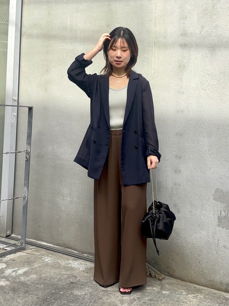 GALLARDAGALANTEの【2.718】サテンドロストBAGを使ったコーディネートを紹介します。｜Rakuten Fashion(楽天ファッション／旧楽天ブランドアベニュー)7000270