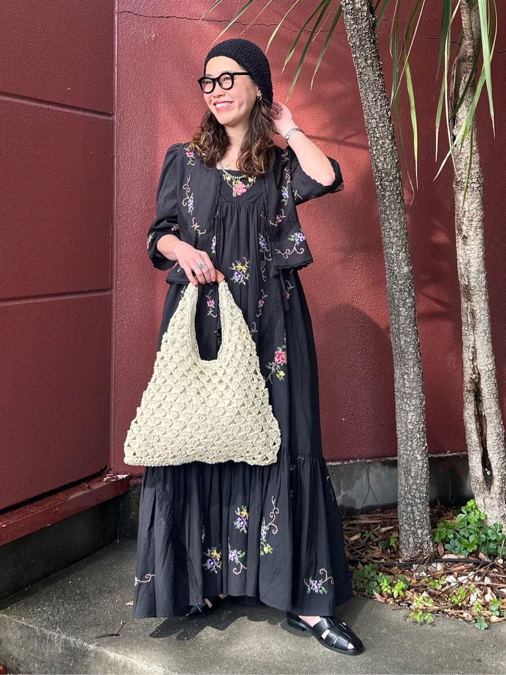 FREAK’S STOREのインド フラワー クロス刺繍 レース キャミドレスを使ったコーディネートを紹介します。｜Rakuten Fashion(楽天ファッション／旧楽天ブランドアベニュー)7000904