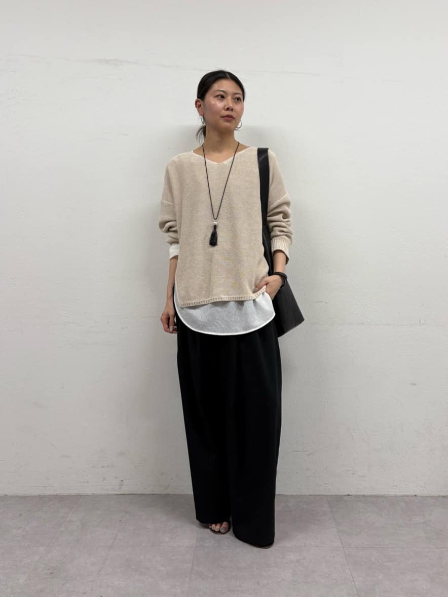 GALLARDAGALANTEの【手洗い可】ラウンドTガーゼブラウスを使ったコーディネートを紹介します。｜Rakuten Fashion(楽天ファッション／旧楽天ブランドアベニュー)7001633