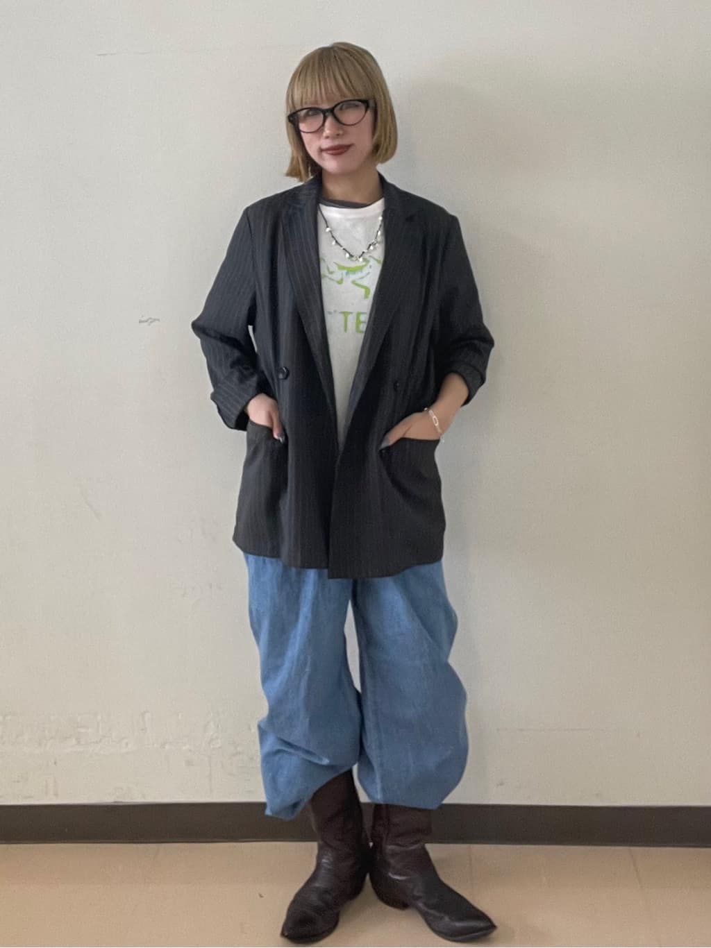 FREAK’S STOREの接触冷感/UVカット LINEN TOUCH ダブルブレストジャケットを使ったコーディネートを紹介します。｜Rakuten Fashion(楽天ファッション／旧楽天ブランドアベニュー)7001656