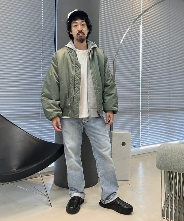 BEAMS MEN | リラックスフィット THERMOLITE(R) MA-1 (撥水) | Rakuten