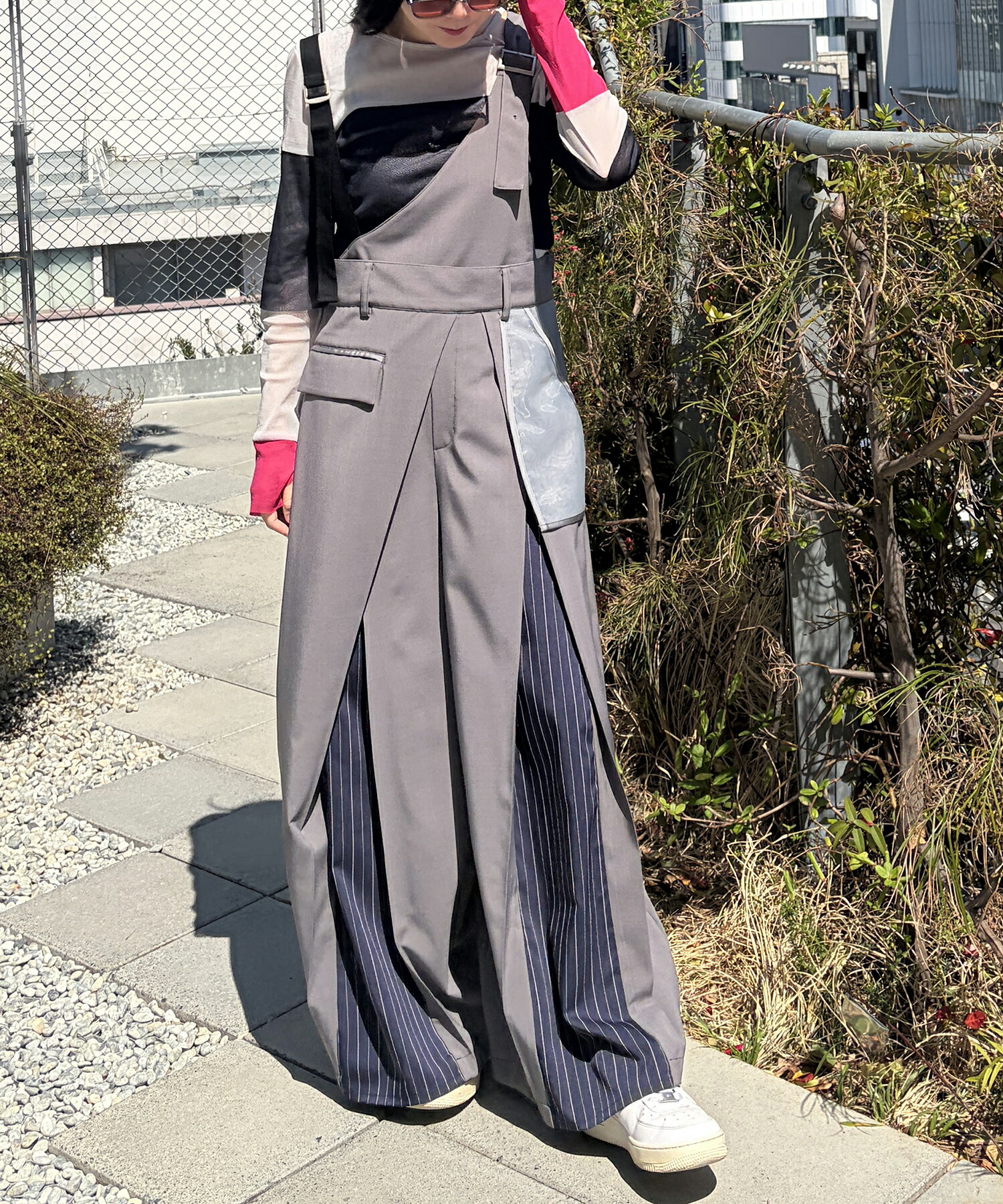 AULA AILA | タックアシンメトリーサロペット | Rakuten Fashion(楽天