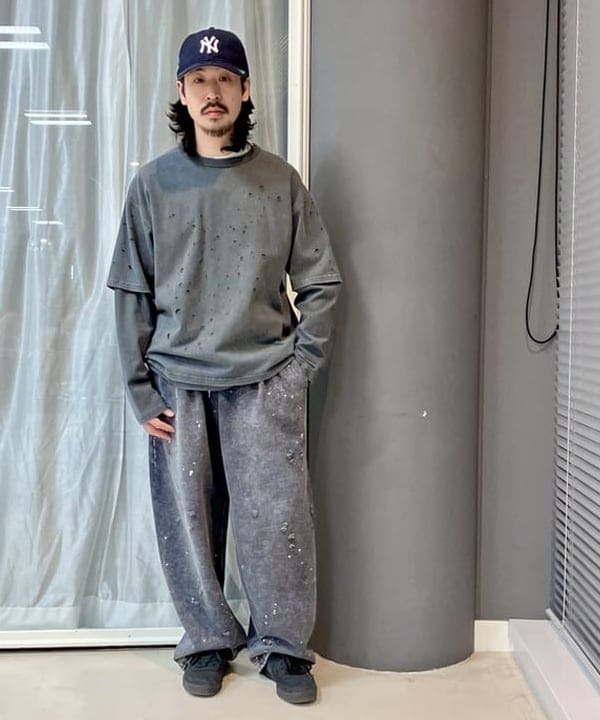 BEAMS MEN | 【6/25新規値下げ】BEAMS｜Layered Damage Long Sleeve T