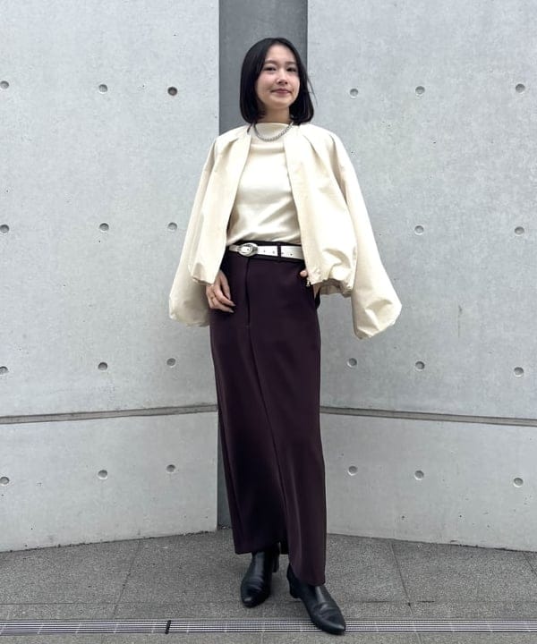 Demi-Luxe BEAMS | ローウエスト レディ スカート .M ドットエム