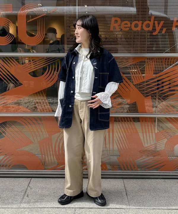 BEAMS WOMEN | デニム カバーオール ショートスリーブ | Rakuten