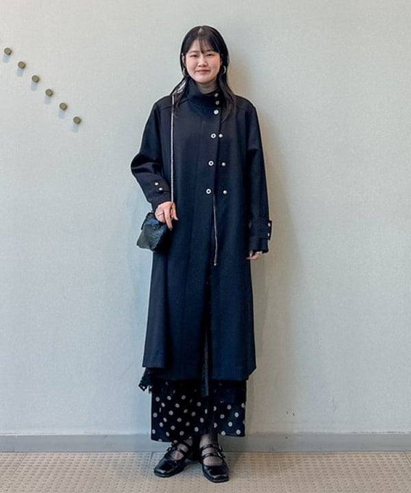 BEAMS WOMEN | メタルボタン スタンド コート | Rakuten Fashion(楽天