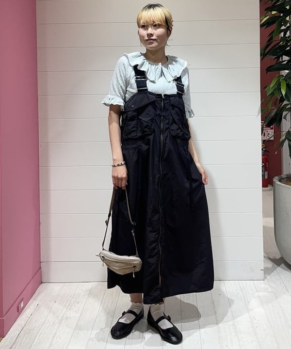 BEAMS WOMEN | ナイロン フィッシング ベスト アレンジ ワンピース＜着