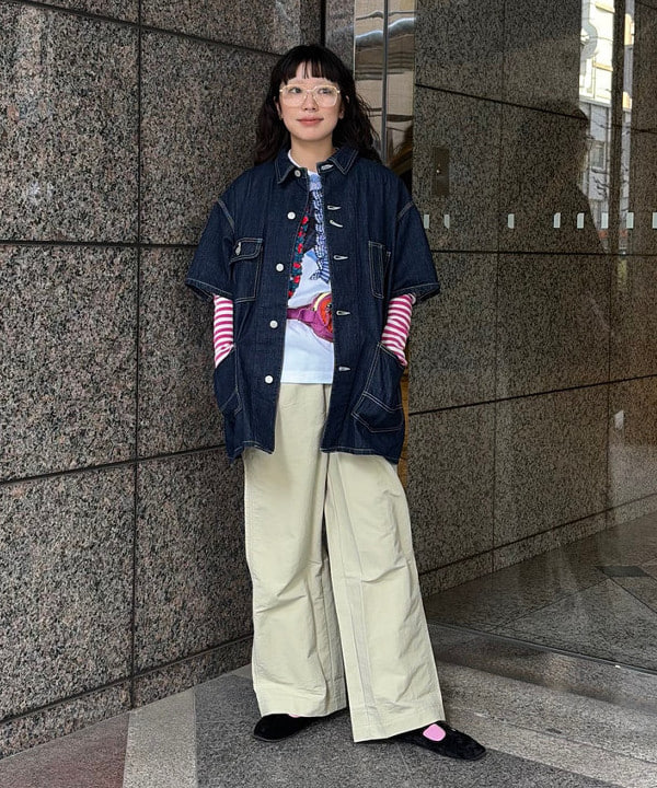 BEAMS WOMEN | デニム カバーオール ショートスリーブ | Rakuten
