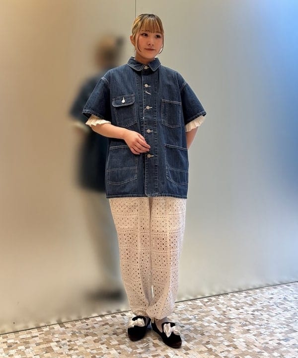 BEAMS WOMEN | デニム カバーオール ショートスリーブ | Rakuten