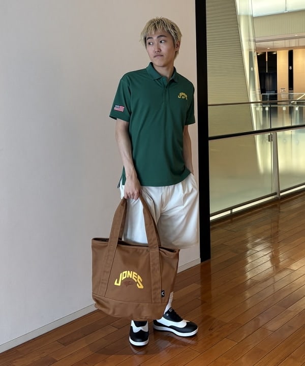 本日最終小さく畳んで発送Jones ポロシャツ Mサイズ beams golf 本日