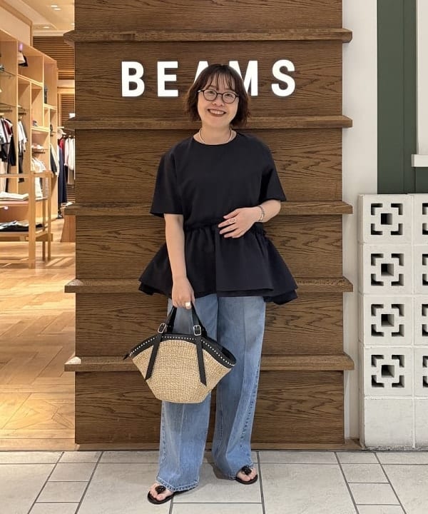 Demi-Luxe BEAMS | ダブル ペプラム ブラウス | Rakuten Fashion(楽天