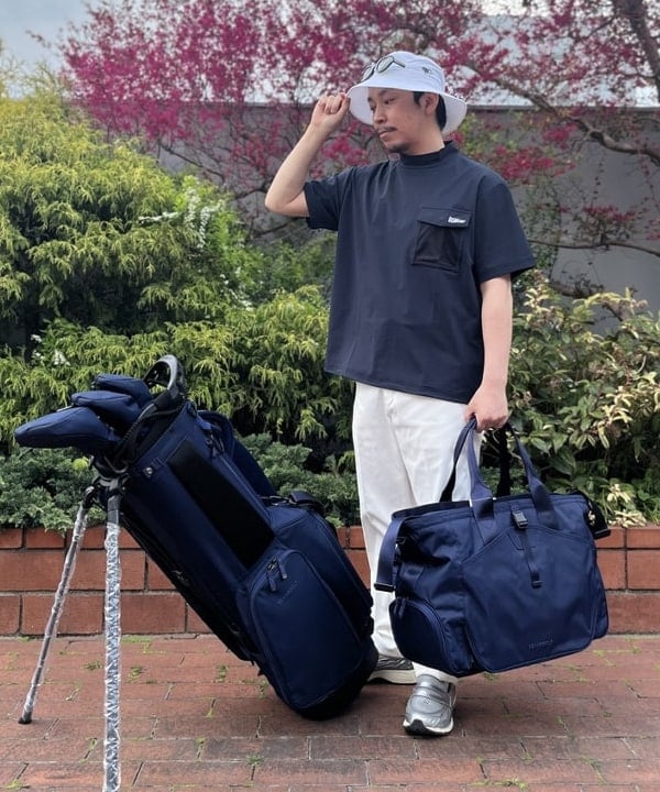 BEAMS GOLF | NSG-NYLON OX ボストンバッグ ネイビー ギフト