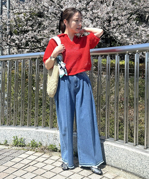 BEAMS HEART | 【7/16新規値下げ】メッシュ ニット ポロシャツ 26SS