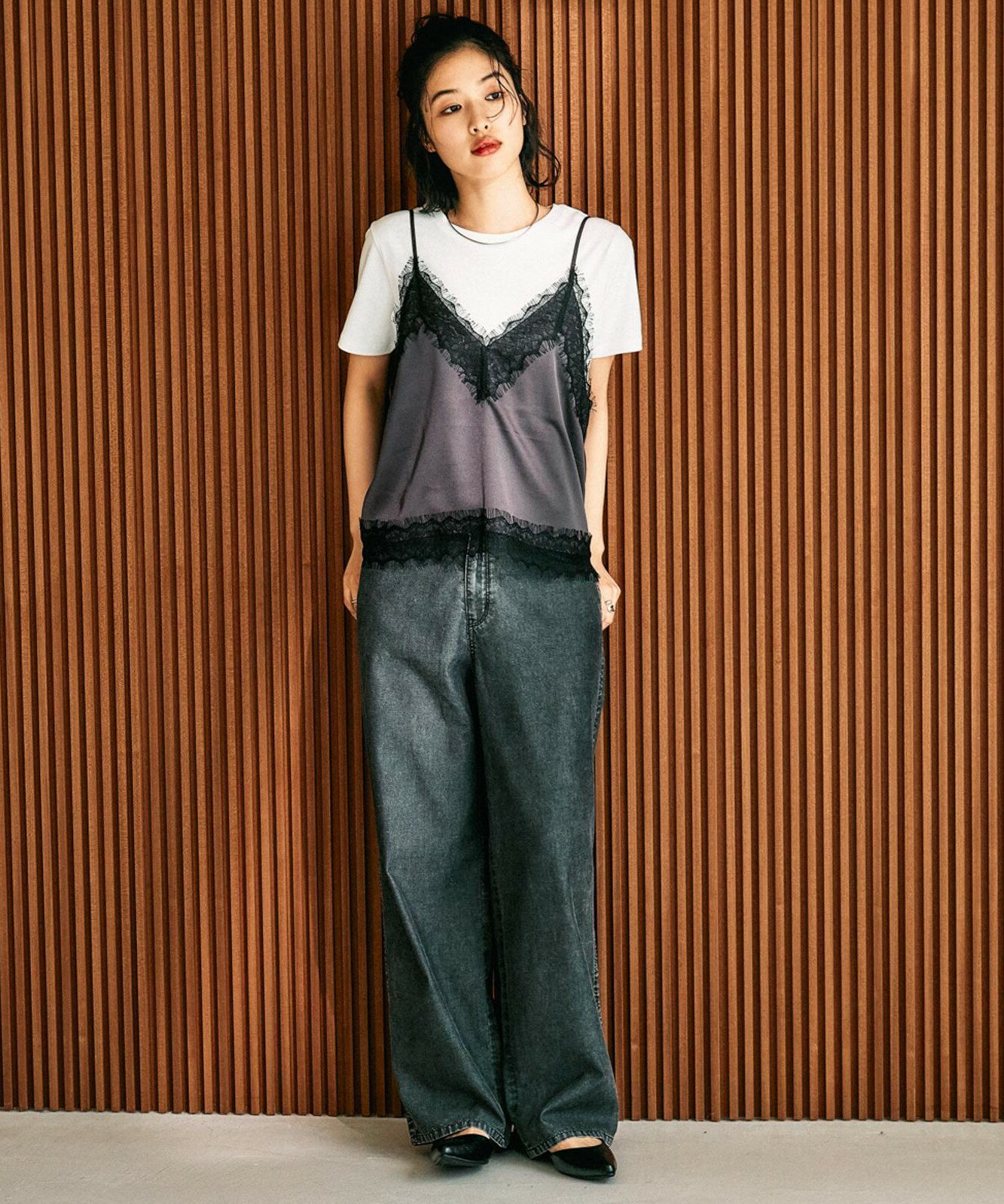 LEPSIM | サテンレースキャミ | Rakuten Fashion(楽天ファッション／旧