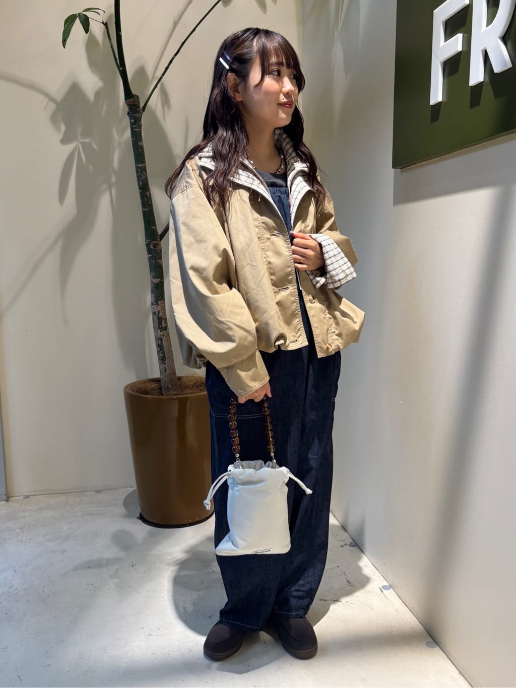 FREAK'S STORE | 別注 LOOSE FRILL OVERALL/フリルサロペット