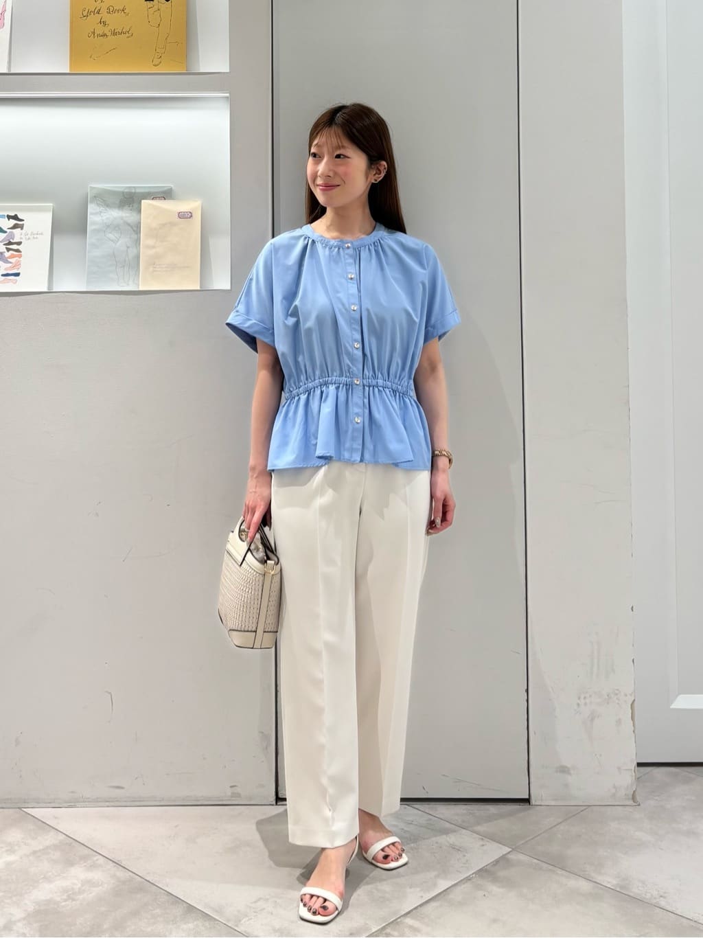 NATURAL BEAUTY BASIC きゅっとふわっと。全部盛りブラウス NATURAL BEAUTY BASIC | <ちょうど,いい服>きゅっとふわっと.全部盛り