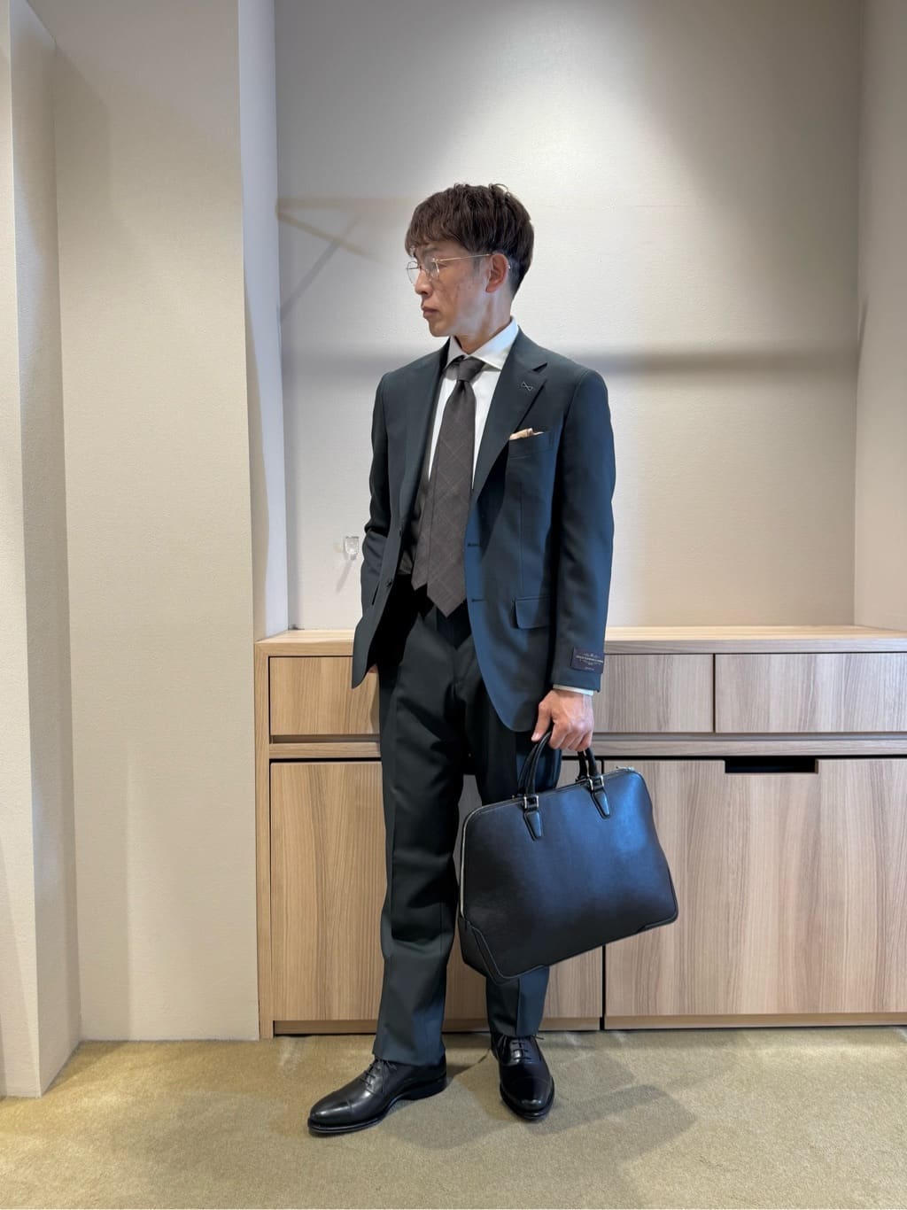 UNITED ARROWS green label relaxing | エンボス レザー ブリーフ