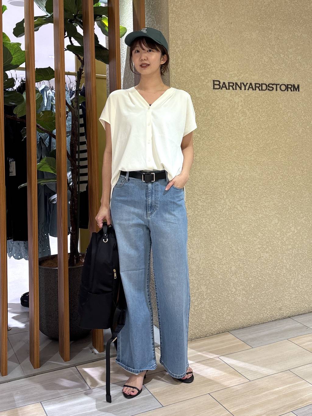 現行商品⭐︎ BARNYARDSTORM / ソフトウエストワイドデニムパンツ BARNYARDSTORM | ソフトウエストワイドデニムパンツ【一部店舗限定