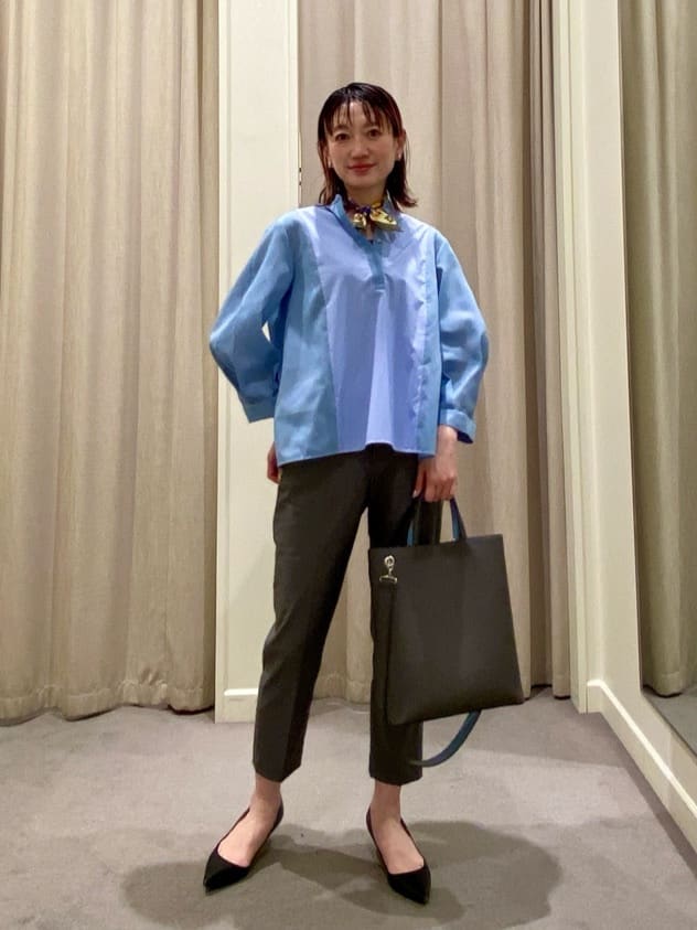 UNITED ARROWS | シアー コンビ フレア シャツ | Rakuten Fashion(楽天
