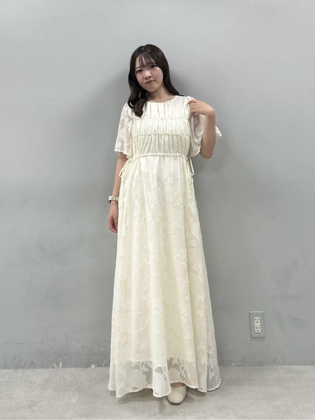 natural couture | ジャガードウエストリボンワンピース | Rakuten