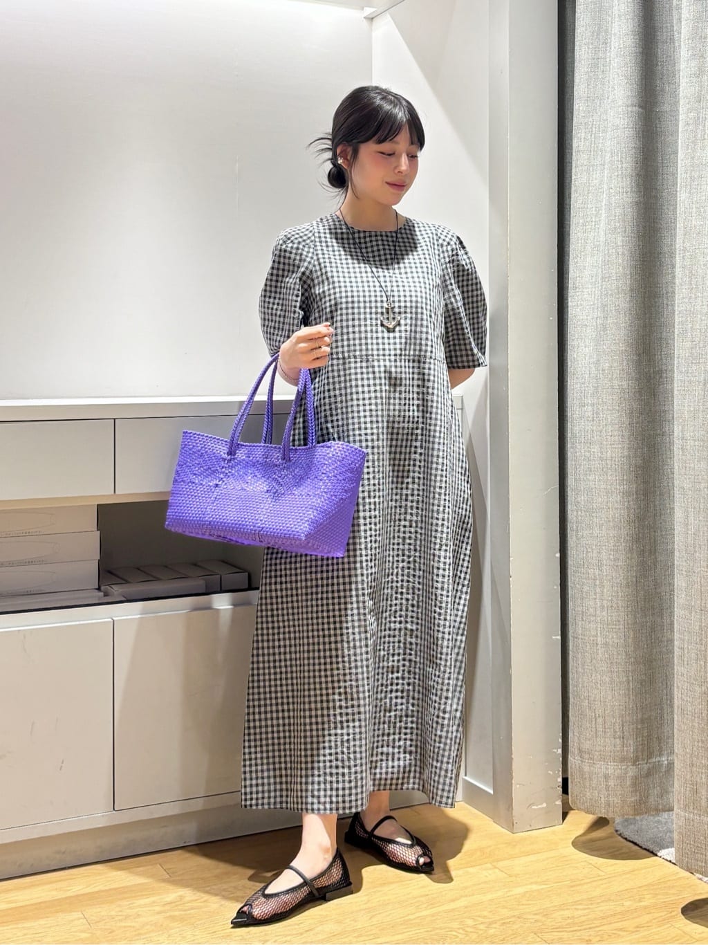 UNITED ARROWS LTD. OUTLET | オープン バックリボン チェック