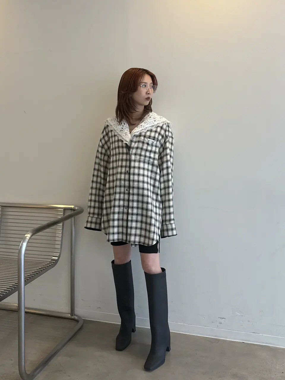 PRANK PROJECT | スカラップレースセーラーシャツ / Scallop Lace