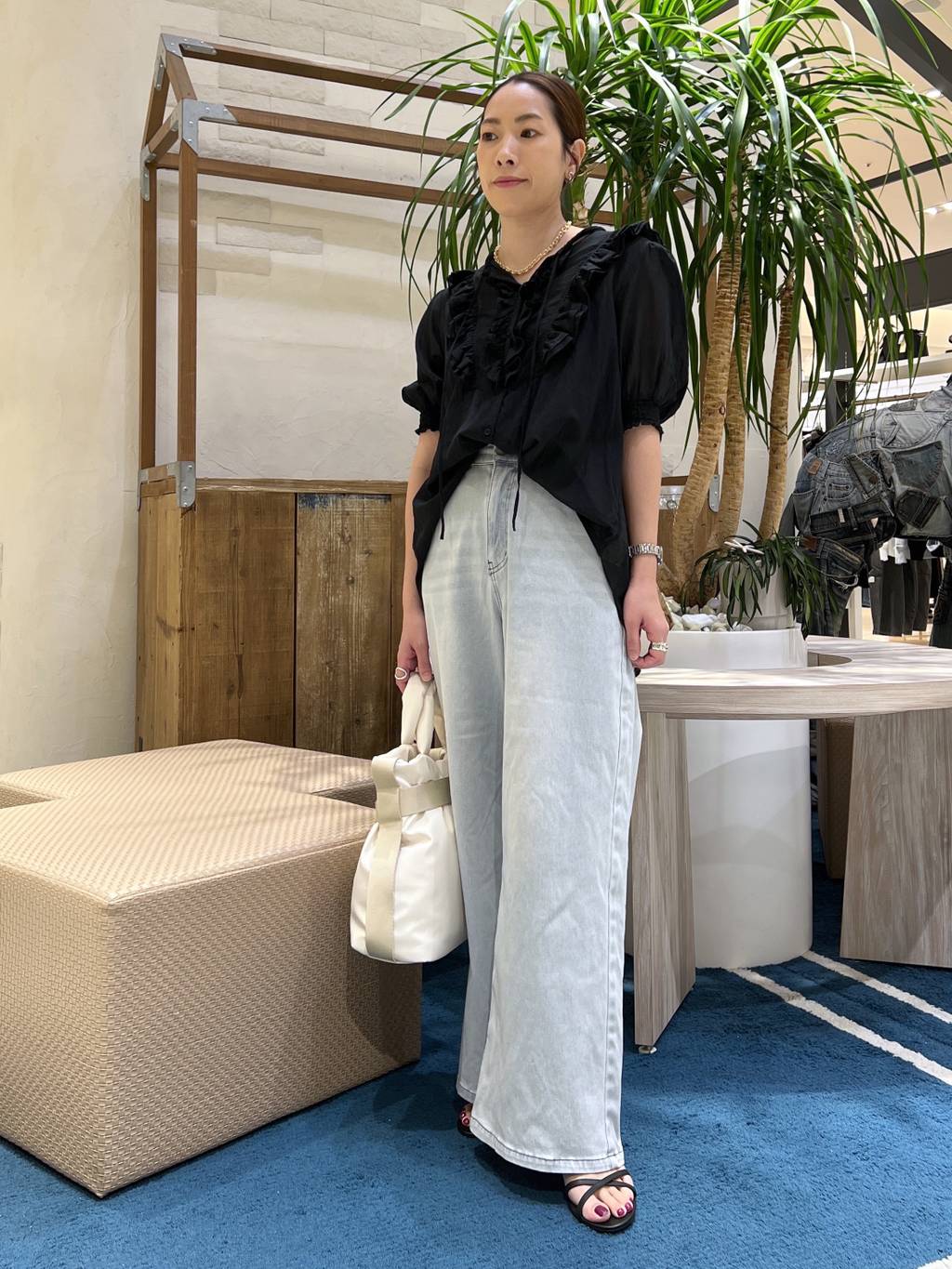 BARNYARDSTORM | 綿ボイルフリルブラウス | Rakuten Fashion(楽天
