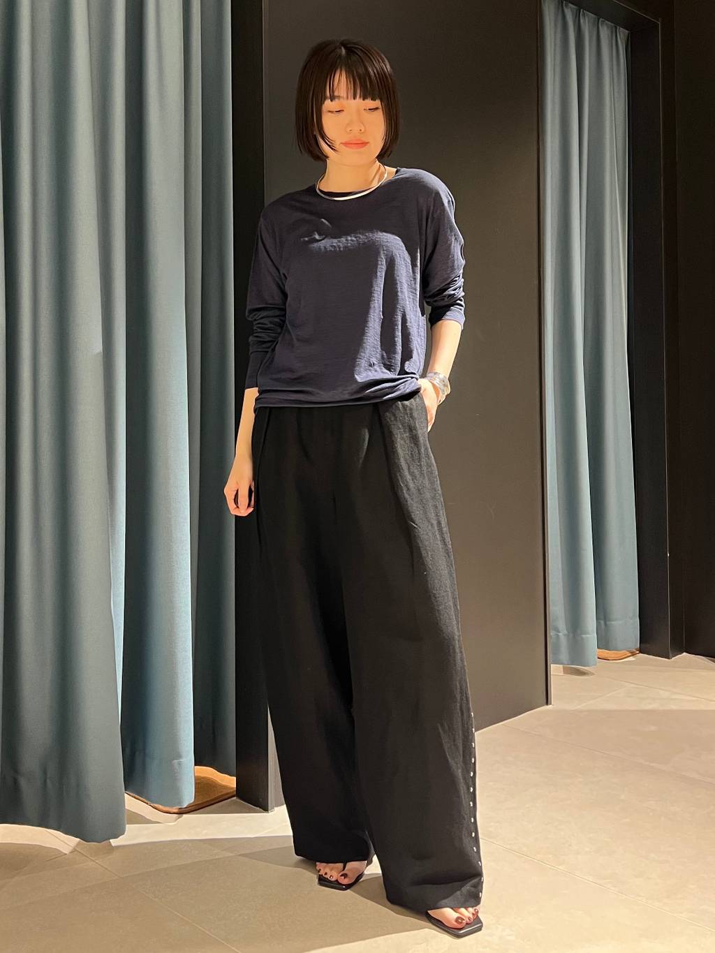 Curensology | シアーリネンロングスリーブTシャツ | Rakuten Fashion
